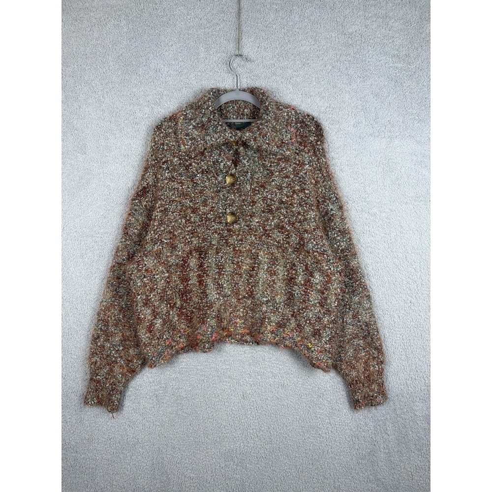 Free People Stellar Pullover Size S Sweater Slouchy Oversized Lagenlook Cozy
